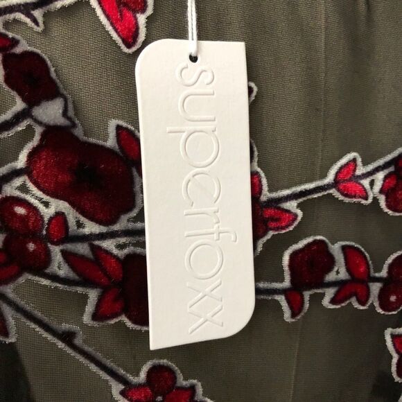 Superfoxx Sheer Velvet Burnout Mesh Dress NWT S - Picture 6 of 10